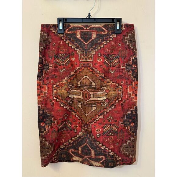 Tory Burch KERA Pencil Wool /Silk Marrakech Tapestry Skirt 4 - Picture 2 of 6